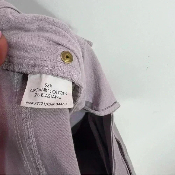 Eileen Fisher Lavender Denim Jeans Size 8 - Picture 5 of 5
